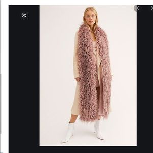 Long Free People Fur Scarf